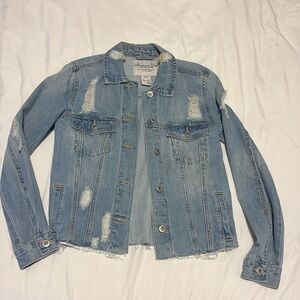 Raw hem Jean/ denim jacket